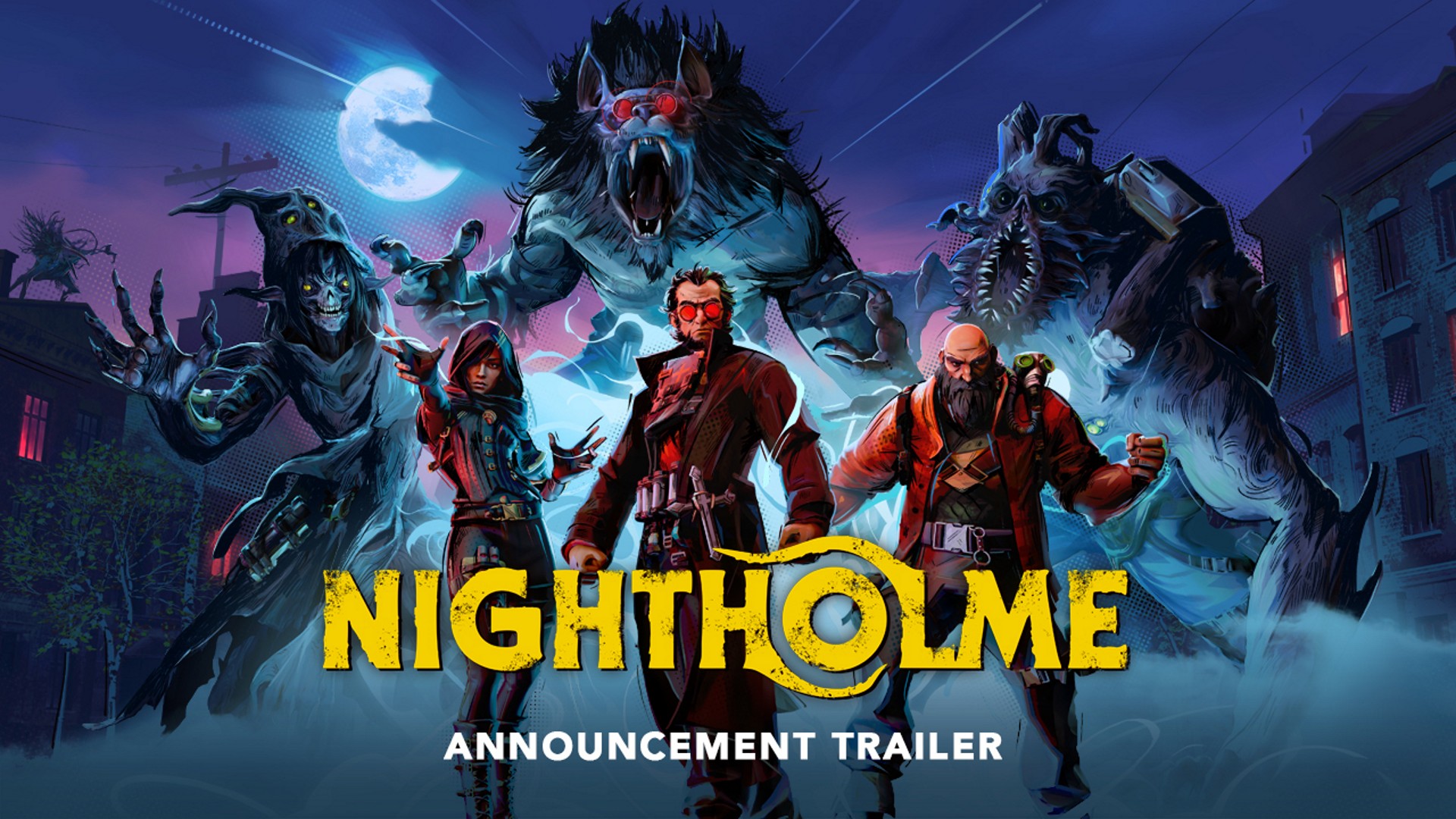 Artwork ufficiale di Nightholme, gioco horror PvPvE con estrazione e mostri