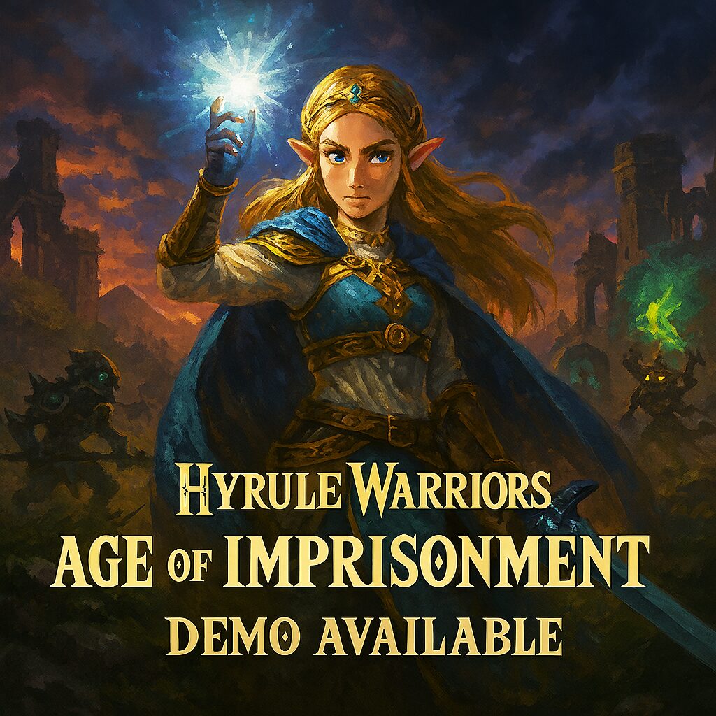 Guerriera fantasy in ambientazione epica – copertina per articolo su Hyrule Warriors